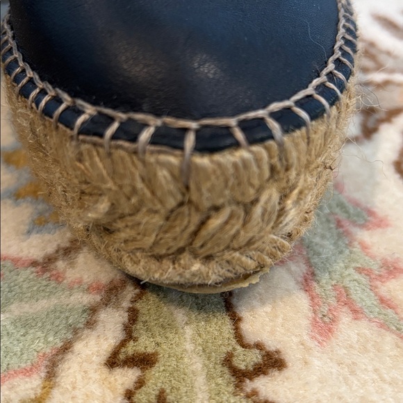 Eric Michael Serena Black Nubuck Espadrilles size 6.5 euro 36 - Picture 3 of 7